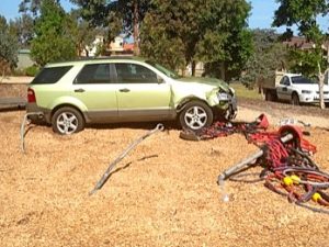 Crash probe after car charges into Tarneit playground