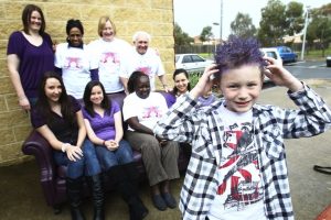 Purple army for fund-raiser