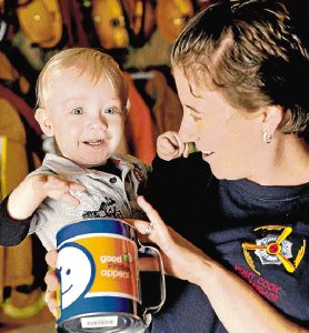 Coins count for Good Friday Appeal