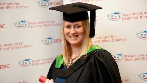 Tarneit teacher Julie Graham is a hearing aid