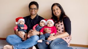 Hoppers Crossing triplets give three little reasons to be jolly