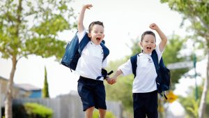 Point Cook twins’ first day something to celebrate