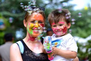 Colour and bubbles aplenty at children’s picnic