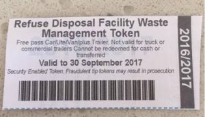 Cash for trash passes