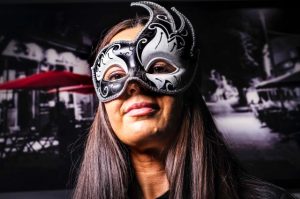 Party masks a good cause