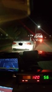 Driver double the speed limit