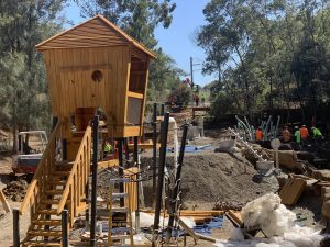 Tower at the heart of Werribee playground