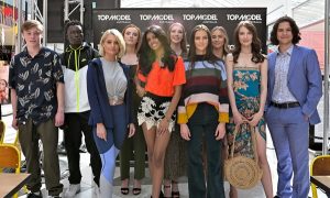 Models strike a pose