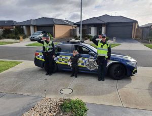 Police make boy’s day