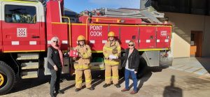 Defibrillator donation for firies