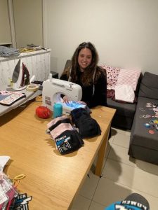 Handmade masks in demand