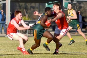 Falcons fire in second half