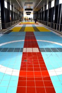 Colourful tiles decorate Hoppers Crossing overpass
