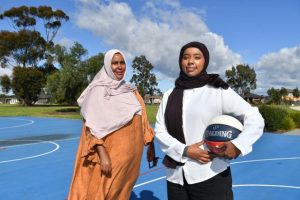 Shooting hoops for mental health