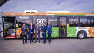 50th hybrid bus launches from Truganina