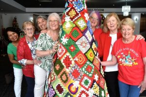 Crocheting festive cheer