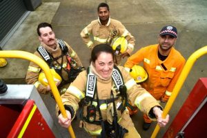 Firefighters climb for mental health