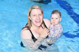 Swimmers find solace from summer sun