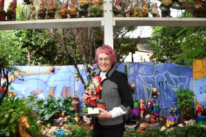 A quirky garden fashioned from waste