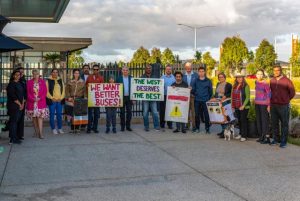 Walk highlights need for buses