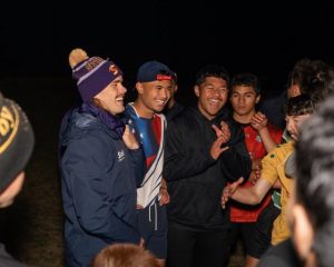 Storm players visit local clubs