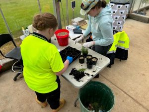 Gardening skills flower thanks to AMES