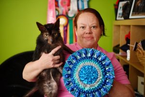 ‘Werewolf’ cats win hearts