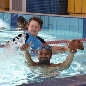 Adults learning to swim with WynSwim