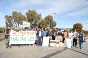 Protest for better buses
