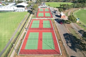 Tennis courts upgraded