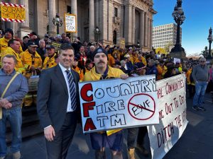 Firefighter fights against levy