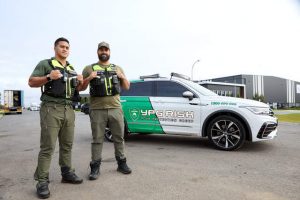 On night patrol in Melbourne’s west……… Driving away crime