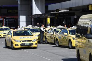 Extra taxi and Uber zones at Melbourne Airport.