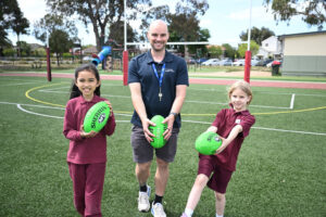 Werribee Primary kicking goals
