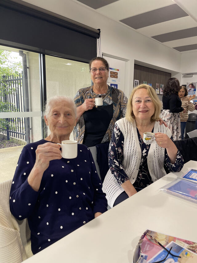 Turkish coffee and conversation