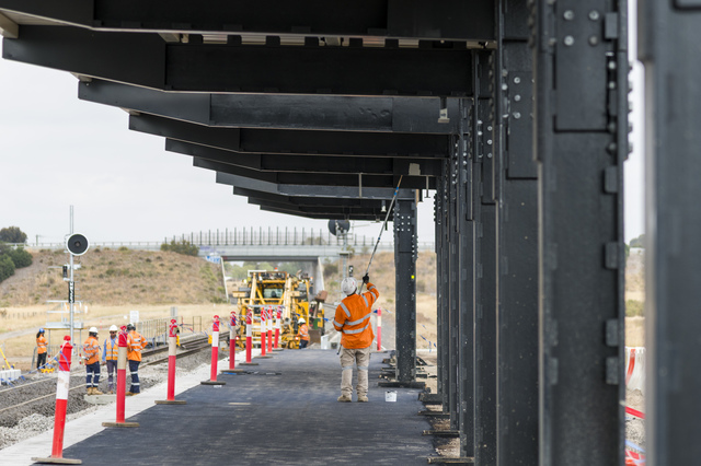 West Tarneit Station coming along
