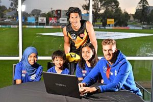 Werribee Football Club huddles up
