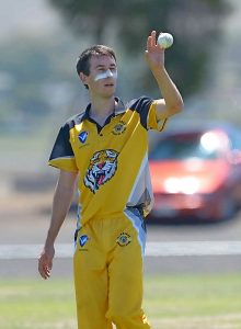 Spinner Michael Kelly applies the brakes for Werribee