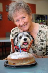 Cookie, the nursing home puppy, celebrates 2nd birthday