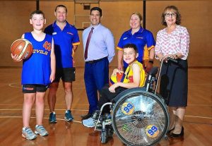 Werrribee All-Abilities is shooting hoops