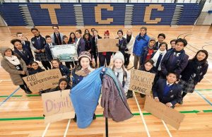 Thomas Carr students sleep rough for fundraiser