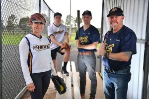 Softball’s player pitch