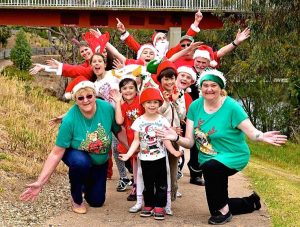 Santas take to the streets for cancer research