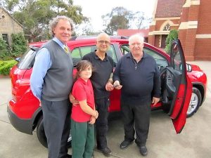 Raffle winner on Trax for Christmas cheer