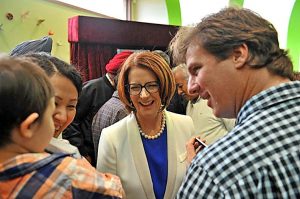 Julia Gillard opens eponymous library
