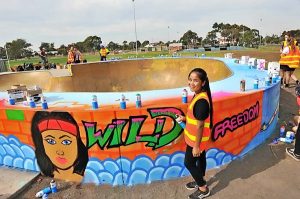 Mural takes on skate park taggers